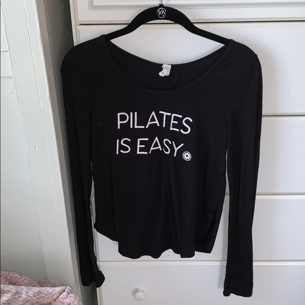 Club Pilates open back tee